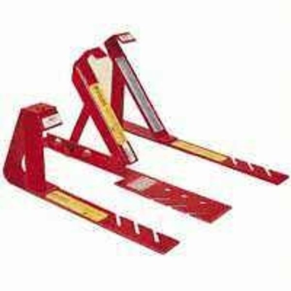 Qual-Craft Fixed Roof Bracket, Adjustable, Steel, Red, PowderCoated, For 1812 Fixed Pitch Roofs 2503